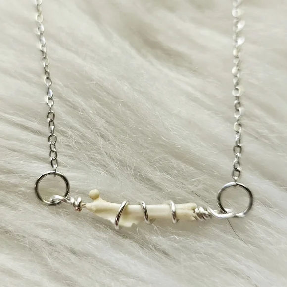 Dainty Bone Necklace - Picture 2 of 3